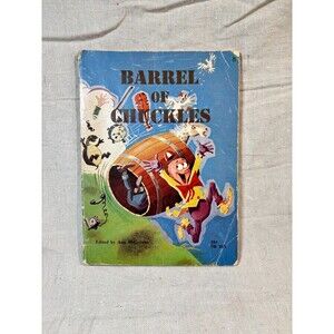 1966 Barrel Of Chuckles Kids' Joke Book Ann McGovern Scholastic Vintage